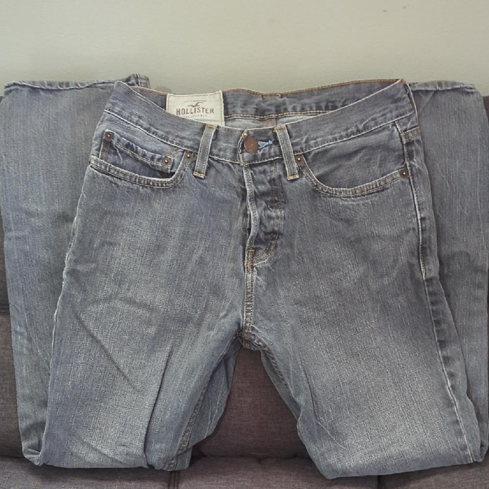 Hollister Gray Straight Jeans Classic Style